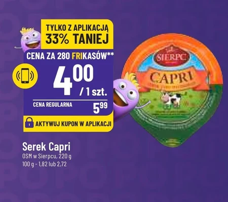 Sierpc Capri Serek typu włoskiego 220 g