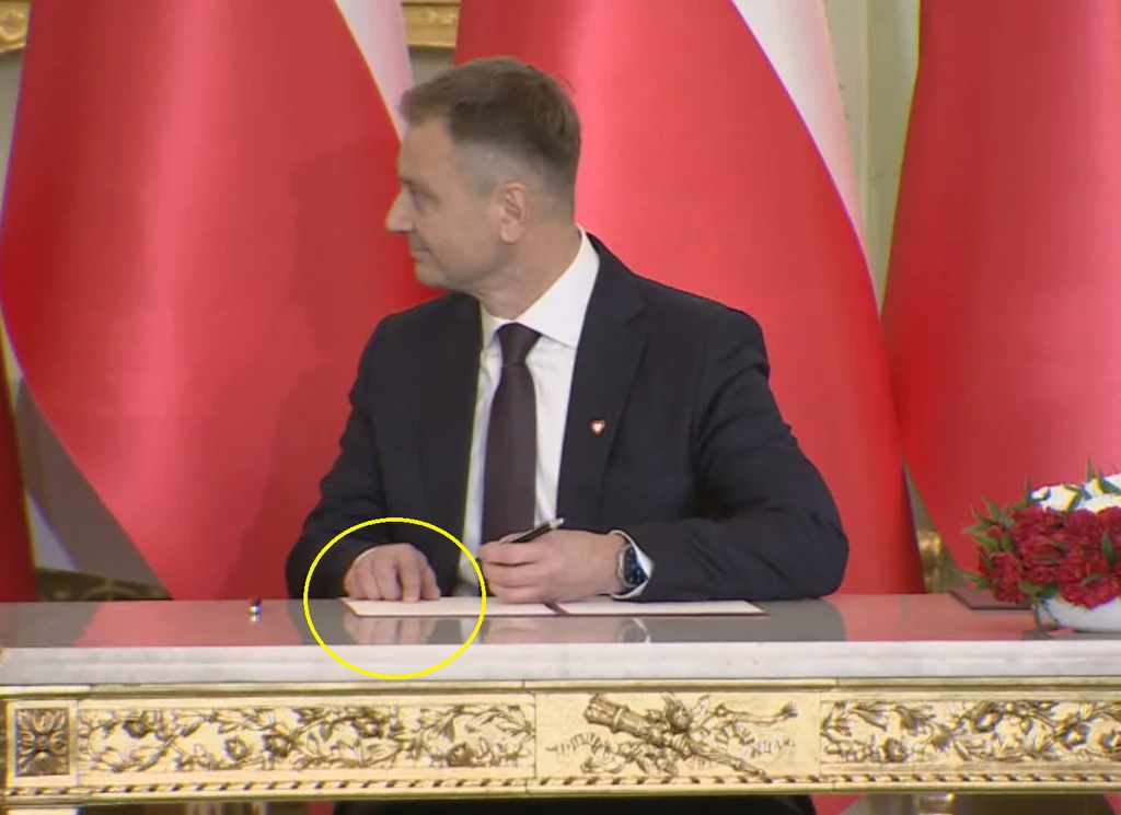 Sławomir Nitras podczas zaprzysiężenia rządu Sławomir Nitras podczas zaprzysiężenia rządu