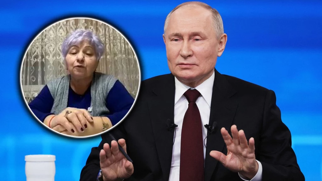 Władimir Putin podczas konferencji Władimir Putin podczas konferencji
