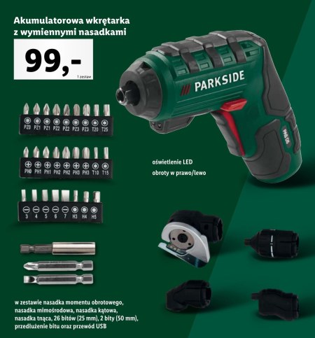 Akumulatorowa wkrętarka Parkside - promocja Lidl - Ding.pl