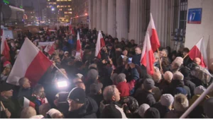 Manifestacja przed TVP