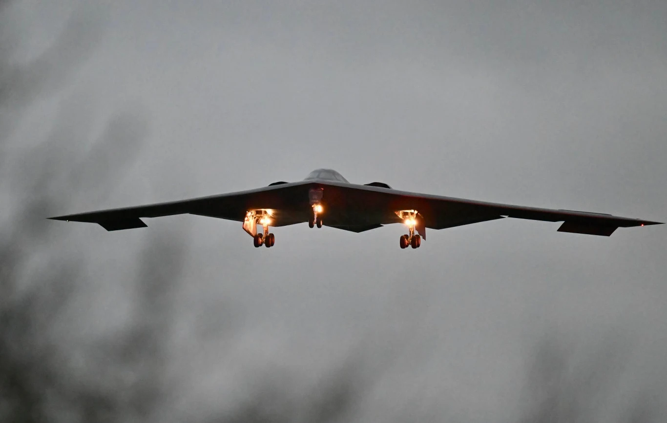 Amerykański bombowiec B-2 Spirit.