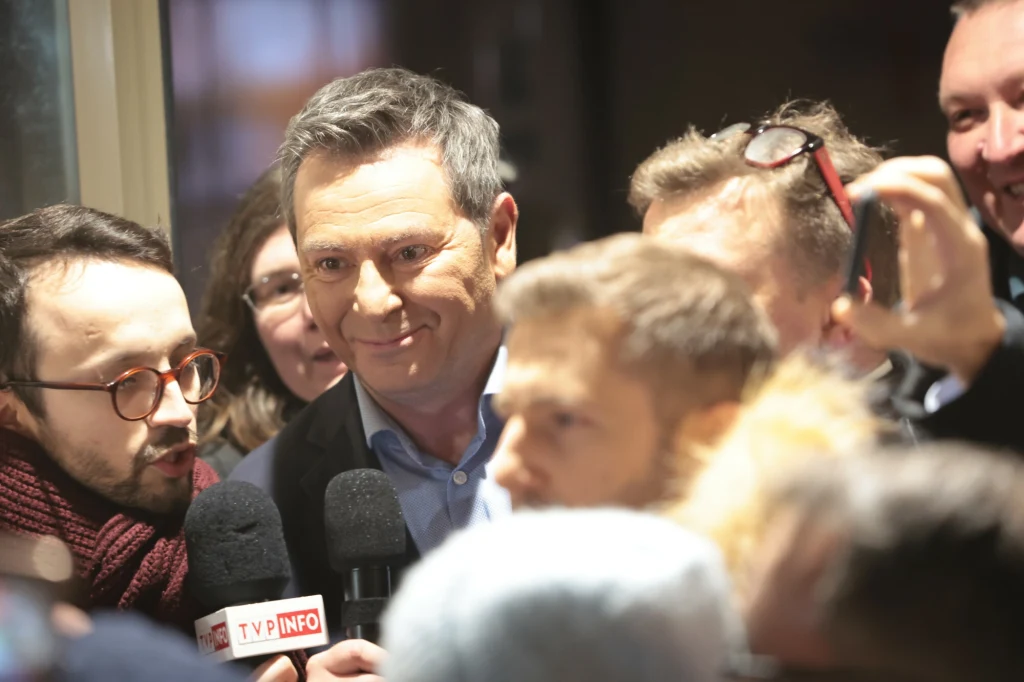 Dziennikarze TVP na proteście Dziennikarze TVP na proteście