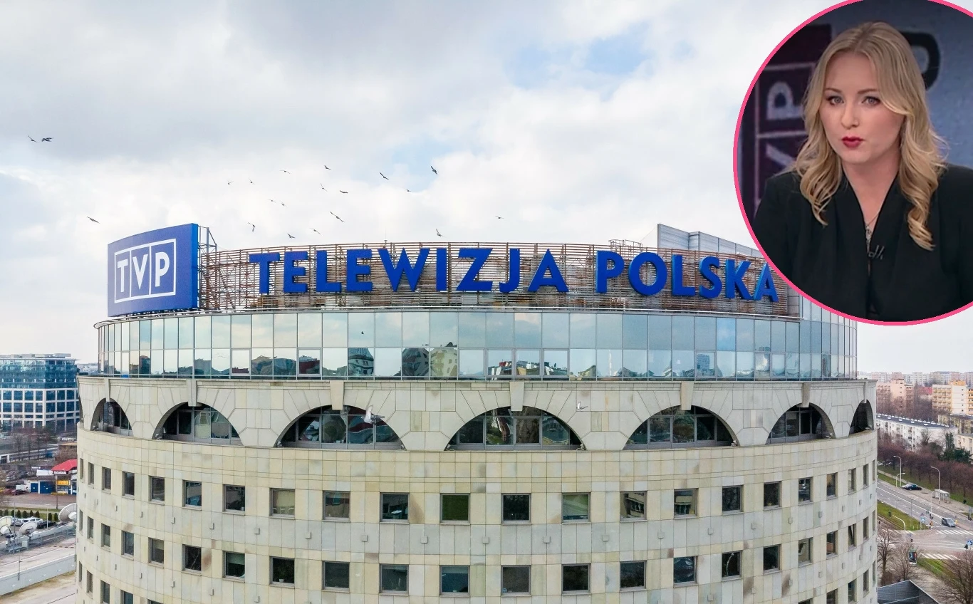Monika Borkowska w TVP Info Monika Borkowska w TVP Info