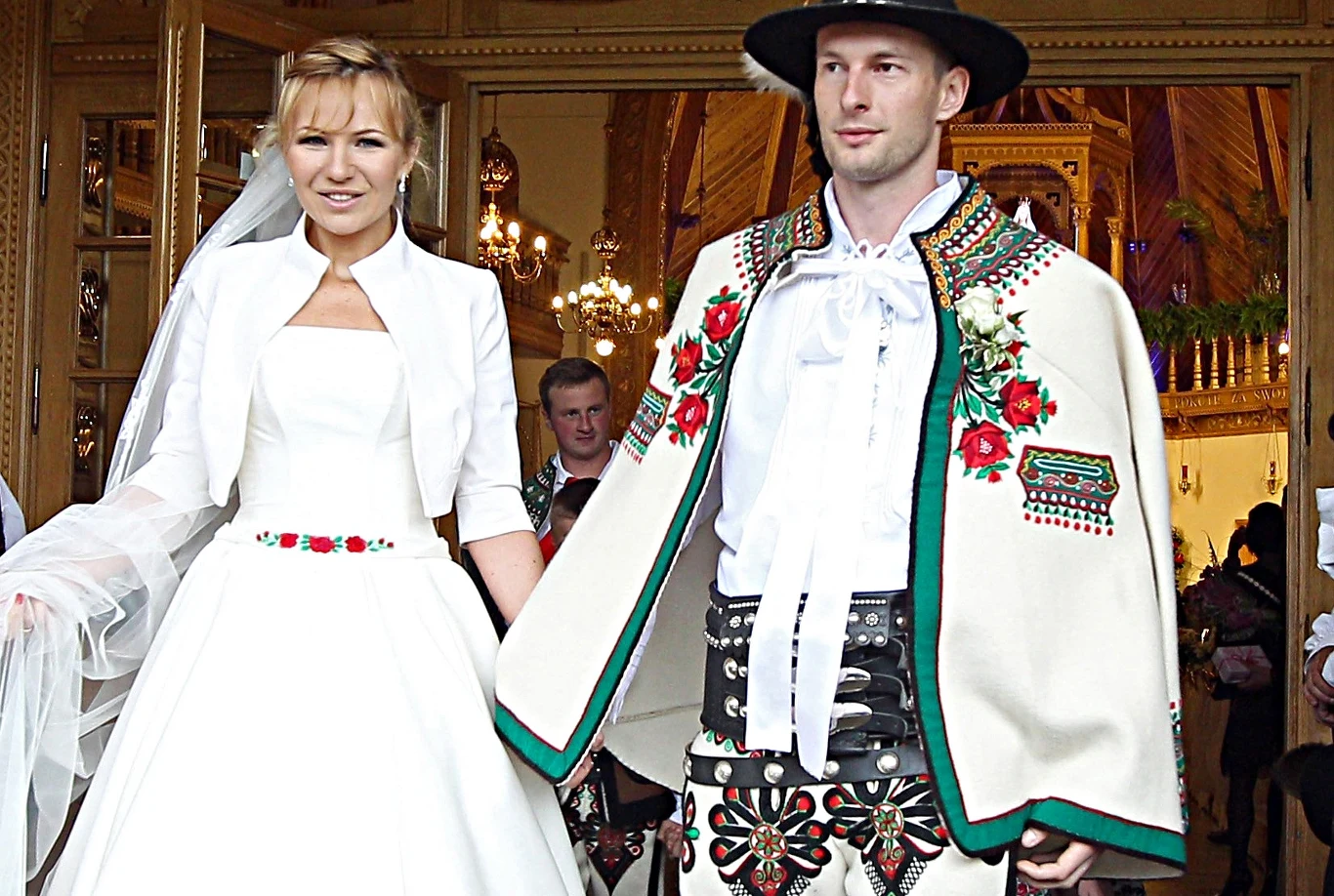 Anna Guzik i Wojciech Tylka w dniu ślubu Anna Guzik i Wojciech Tylka w dniu ślubu