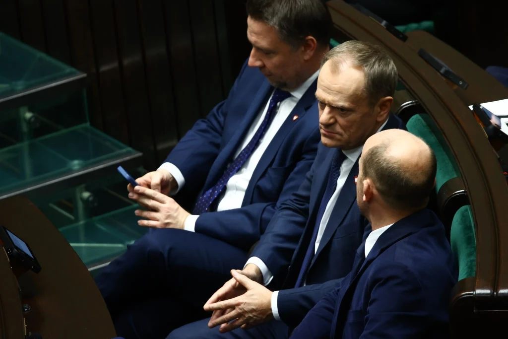 Donald Tusk na sali obrad Sejmu