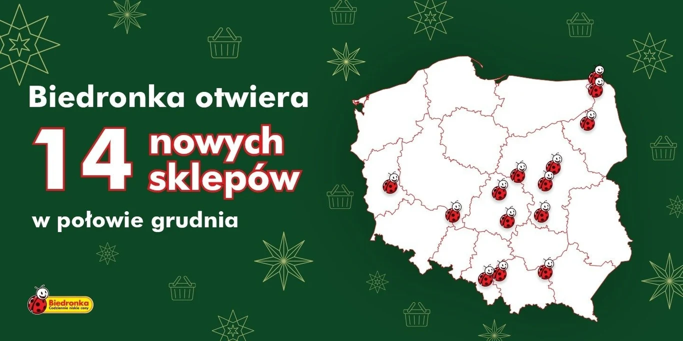 Biedronka otworzyła 14 nowych sklepów!
