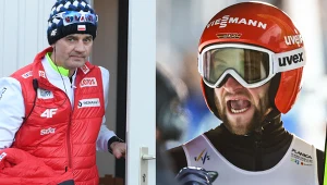 Skoki narciarskie: Puchar Świata. Na zdjęciu były trener polskiej kadry, a obecnie szkoleniowiec Niemiec Stefan Horngacher oraz niemiecki skoczek Markus Eisenbichler