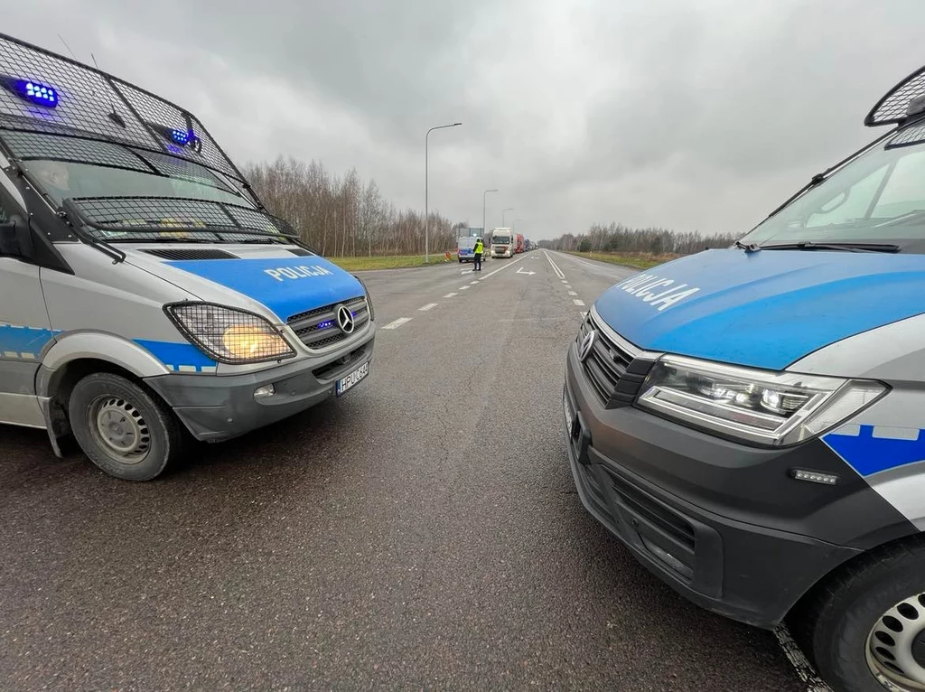 Policja w pobliżu granicy polsko-ukraińskiej