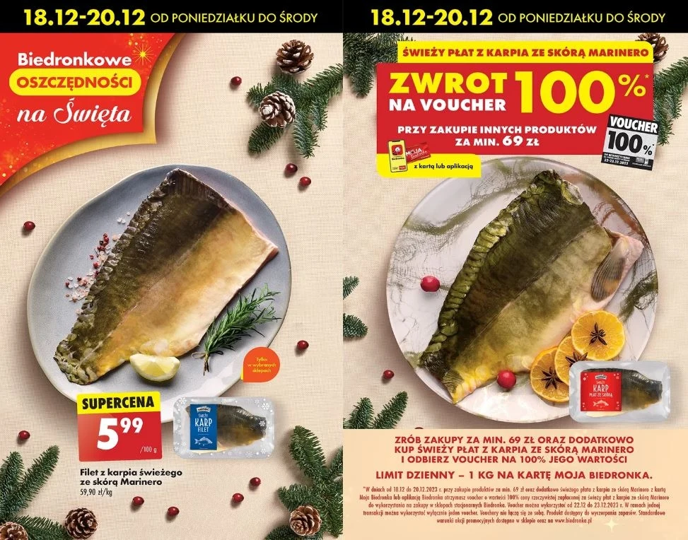 Promocja na karpia w Biedronce!