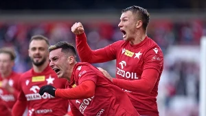 Angel Rodado cieszy się ze zdobycia bramki