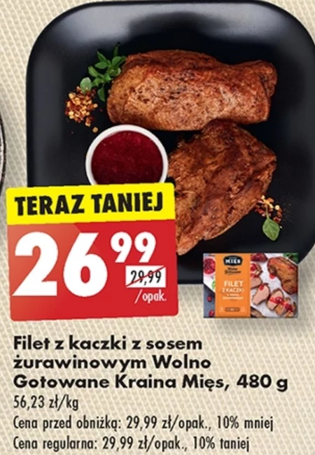 Filet z kaczki Wolno Gotowane