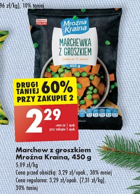Marchew z groszkiem Mroźna Kraina