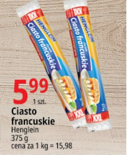 Ciasto francuskie Henglein