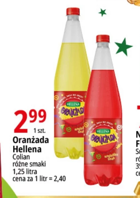 Oranżada Hellena Oranżada Zielona 1,25 l
