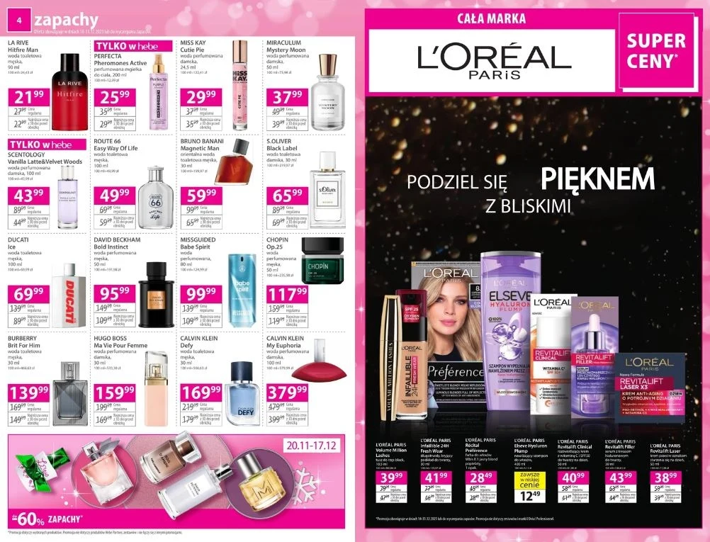 Hebe oferuje promocje na perfumy!