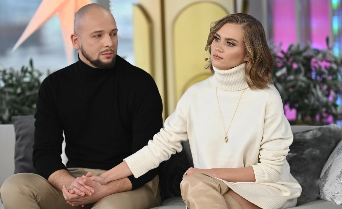 Agnieszka Kaczorowska z mężem Agnieszka Kaczorowska z mężem