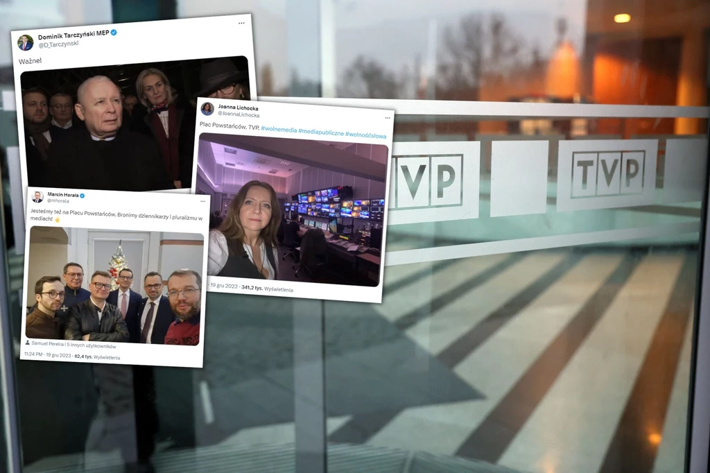 Z informacji Interii wynika, że w siedzibie TVP wraz z posłami PiS pojawił się także Jarosław Kaczyński