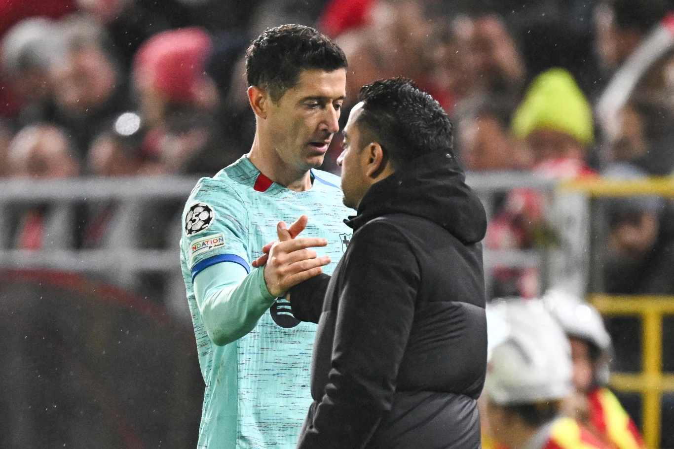 Robert Lewandowski i Xavi