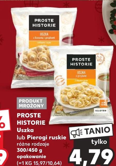 Proste Historie Uszka z kapustą i grzybami 300 g