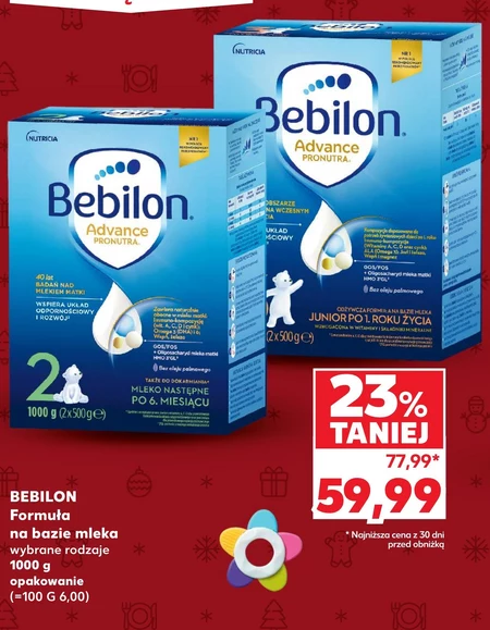 Bebilon 2 Advance Pronutra Mleko następne po 6. miesiącu 1000 g (2 x 500 g)