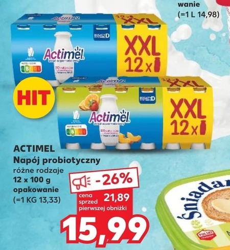 Actimel Mleko fermentowane 1,2 kg (12 x 100 g)