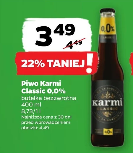Karmi Piwo ciemne bezalkoholowe smak mrożona kawa 400 ml
