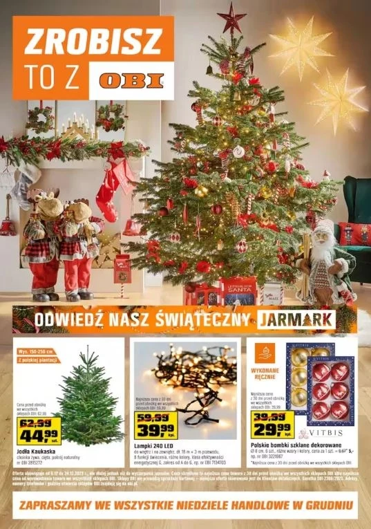 Promocja na choinki w OBI! Promocja na choinki w OBI!