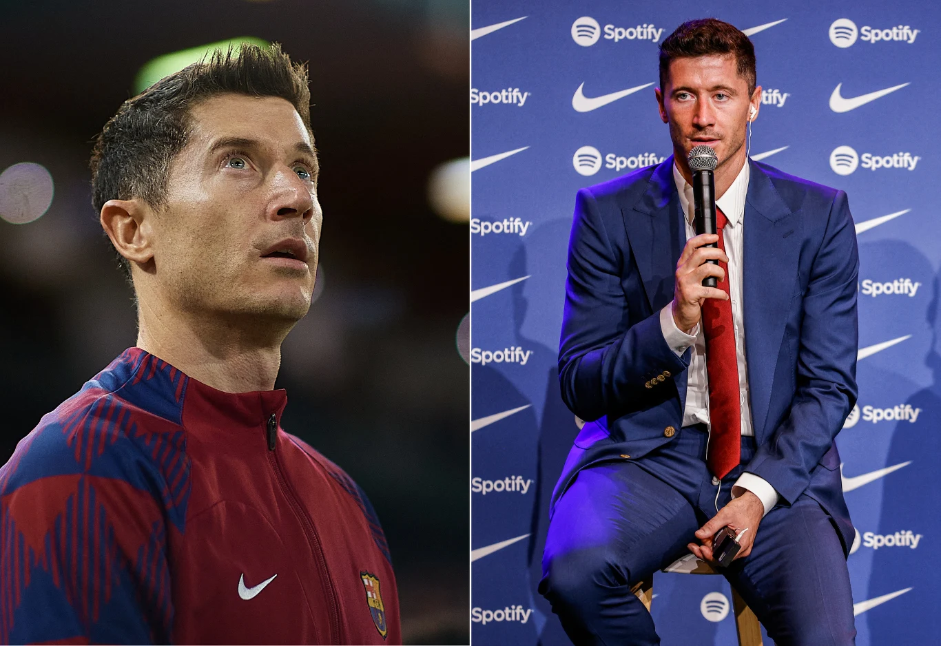 Kapitan reprezentacji Polski Robert Lewandowski jako piłkarz FC Barcelona Kapitan reprezentacji Polski Robert Lewandowski jako piłkarz FC Barcelona