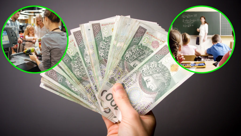 Zarówno nauczycieli, jak i pracowników sieci handlowych w 2024 roku czekają podwyżki wynagrodzeń