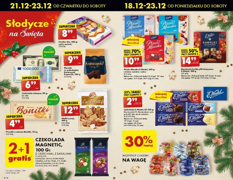 W nowej ofercie Biedronki są duże rabaty na słodycze!