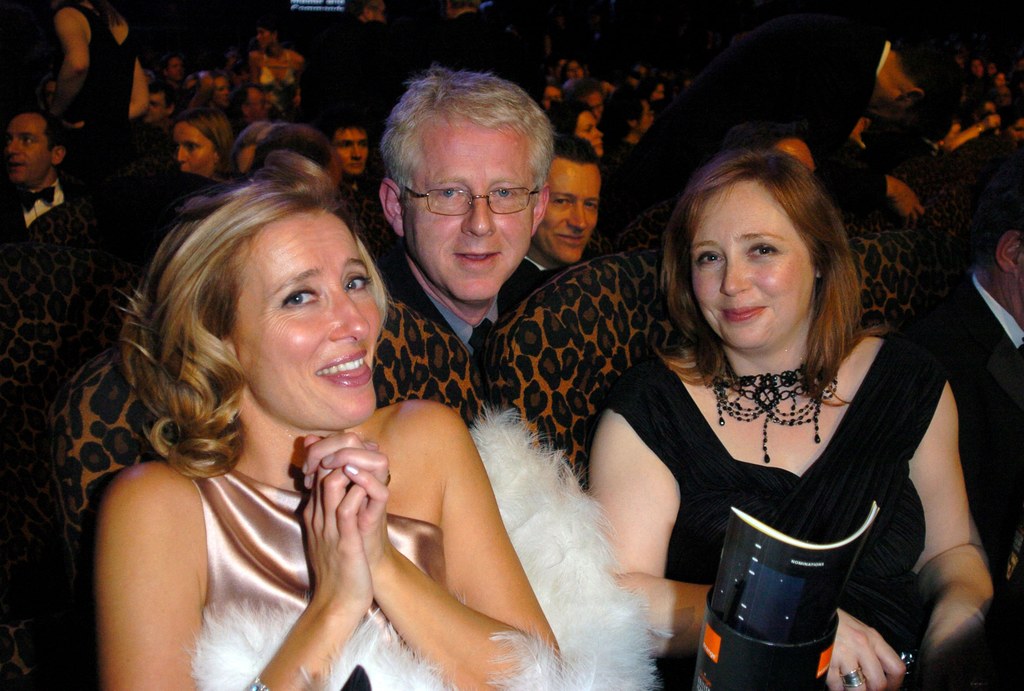 Emma Thompson, Richard Curtis i jego żona Emma Freud - Londyn, 2004 r.