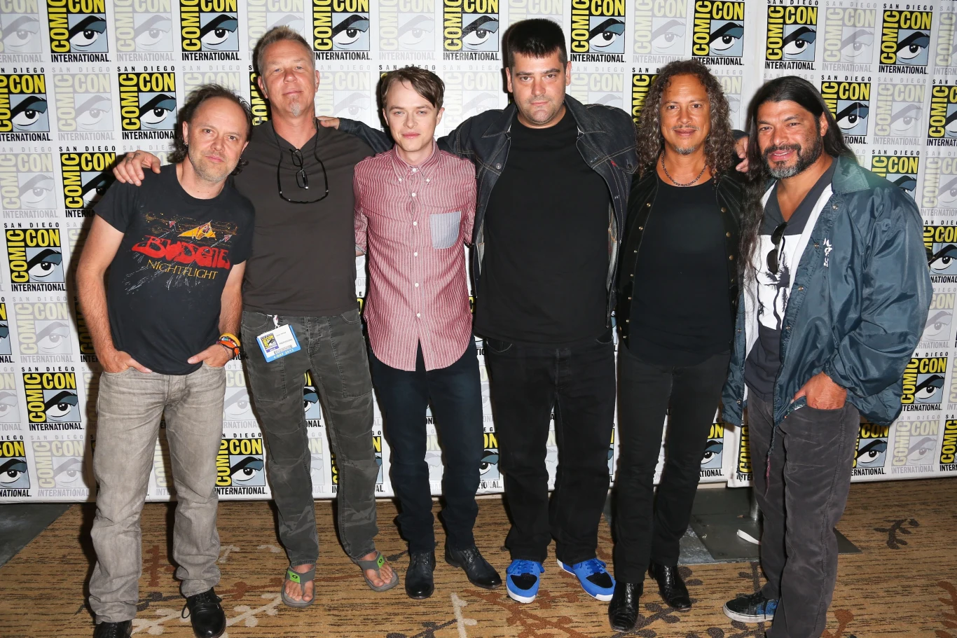 Lars Ulrich i Metallica na Comic-Conie w 2013 roku