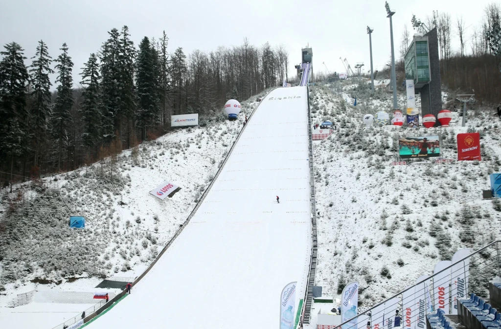 Skocznia im. Adama Małysza w Wiśle zimą Skocznia im. Adama Małysza w Wiśle zimą