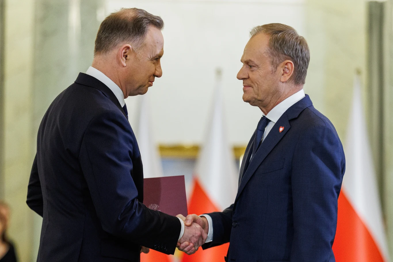 Prezydent Andrzej Duda i premier Donald Tusk