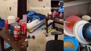 21-letni gracz pokazał przerażający brud przy swoim stanowisku gamingowym