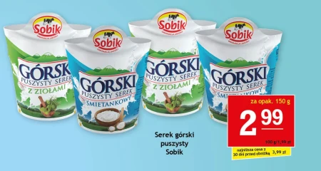 Sobik Górski puszysty serek śmietankowy 150 g