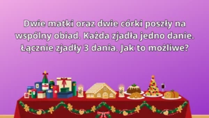 Zagadka na logiczne myślenie. Sprawdź, czy święta nie uderzyły ci do głowy