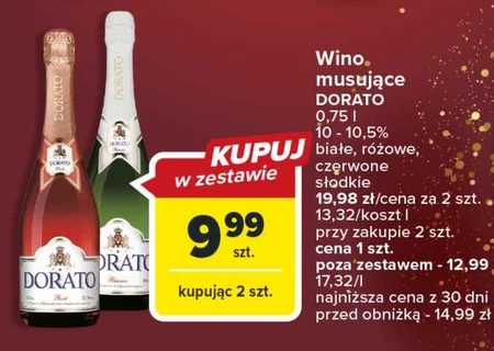 Dorato Wino białe słodkie musujące polskie 750 ml