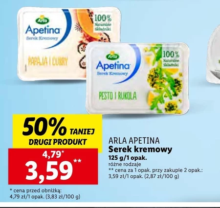 Apetina Serek kremowy z jogurtem typu islandzkiego Skyr 125 g
