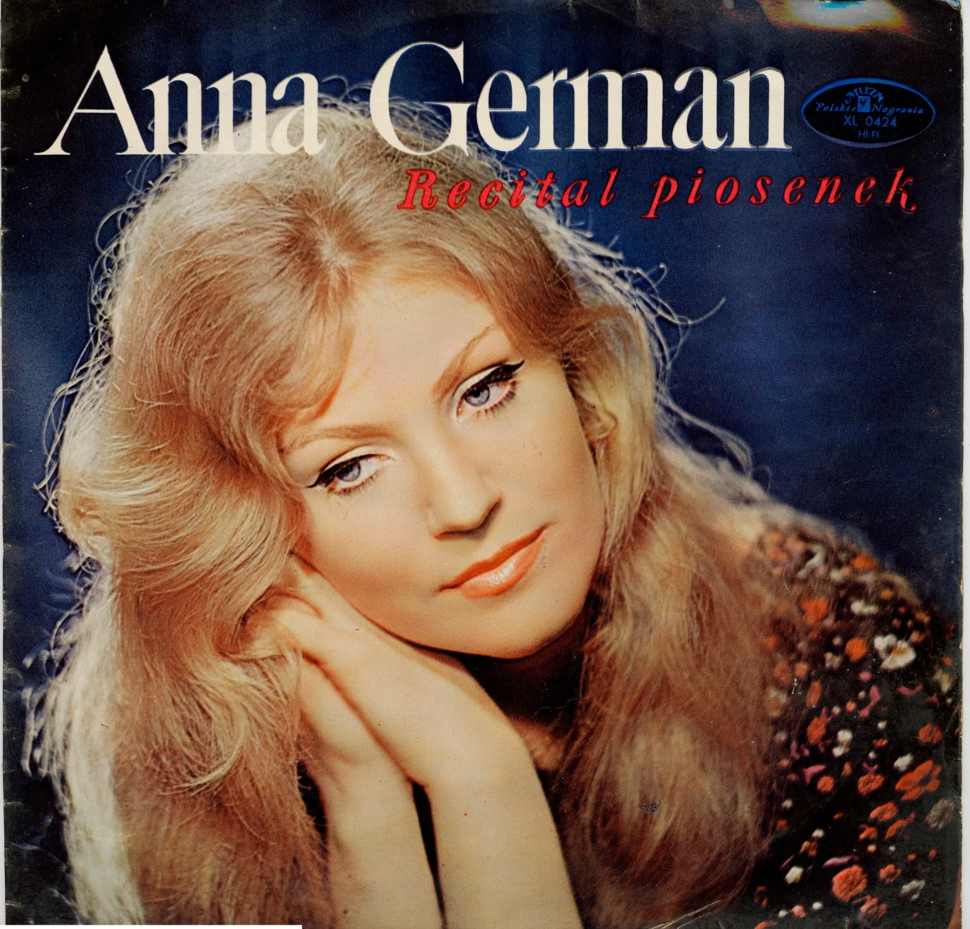 Anna German na okładce płyty "Recital piosenek"