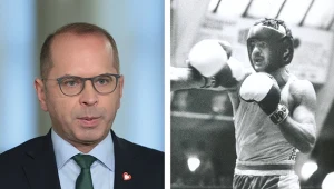 Kazimierz Szczerba (z prawej), dwukrotny medalista olimpijski w boksie, jest ojcem polityka Koalicji Obywatelskiej, Michała Szczerby