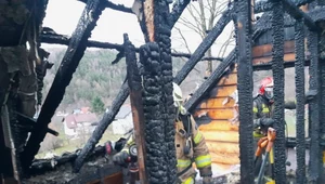 Pożar domu letniskowego w Żabnicy