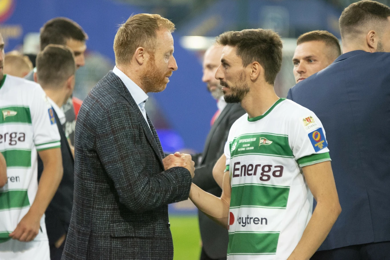 Piotr Stokowiec i Filip Mladenović w Lechii Gdańsk