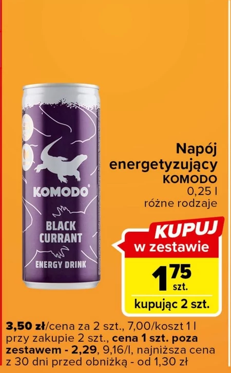 Napój energetyczny Komodo
