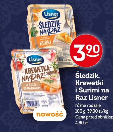 Lisner Krewetka na raz w sosie koktajlowym 90 g