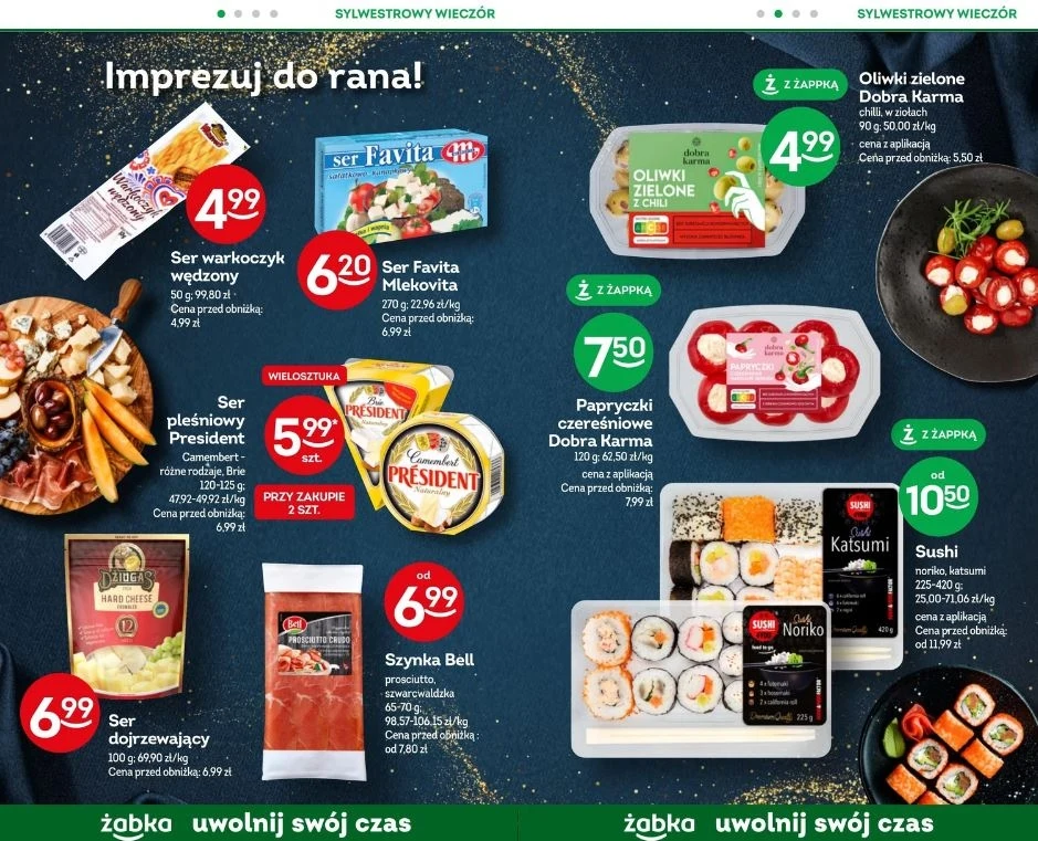 Żabka oferuje promocje na Sylwestra!