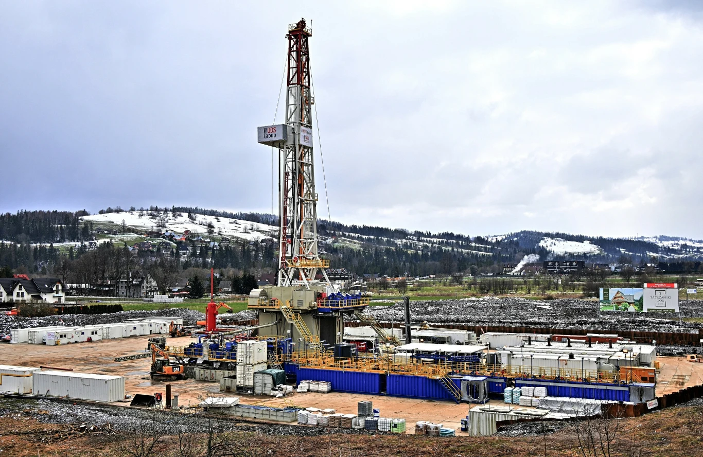 Odwiert geotermalny w Szaflarach.