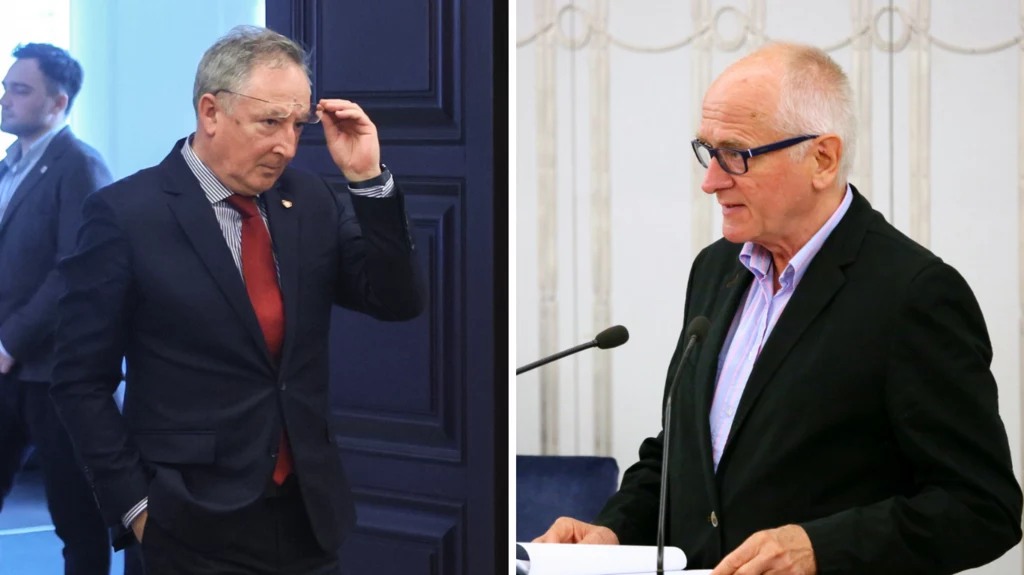 Bartłomiej Sienkiewicz (L) oraz Krzysztof Czabański (P)