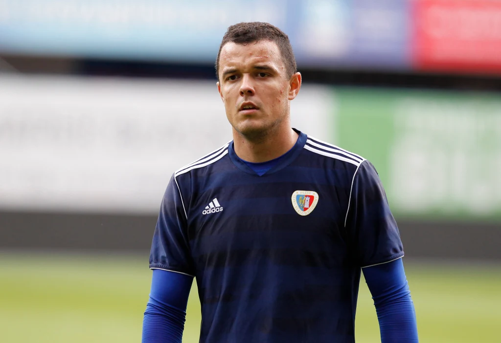 Dawid Janczyk w barwach Piasta Gliwice